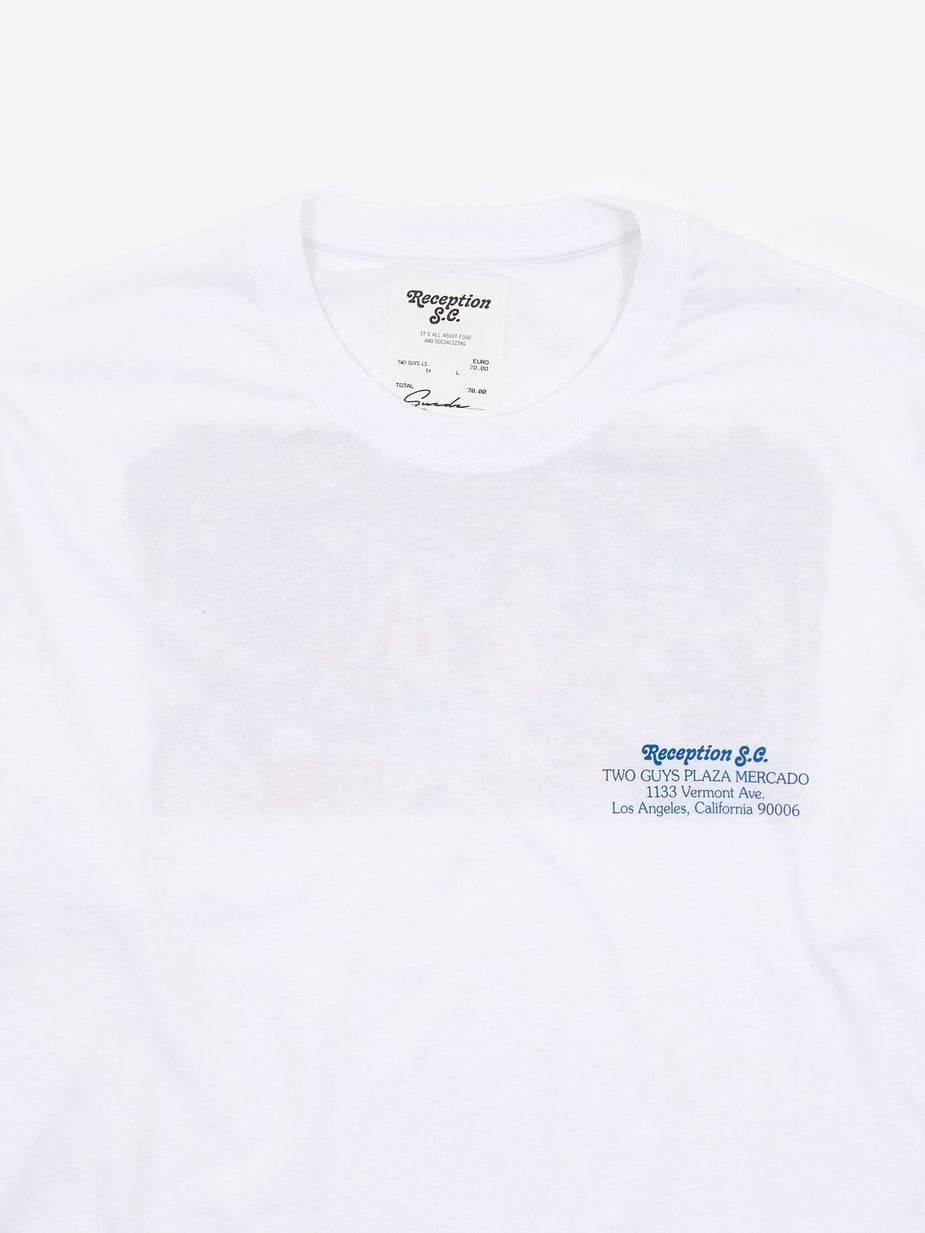 Reception Reception Two Guys Longsleeve T-Shirt - White - White