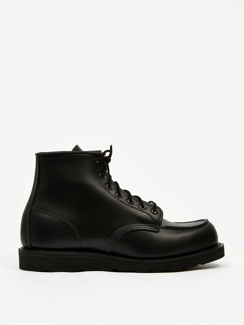 Red Wing Red Wing 6 inch Classic Moc Toe Boot - Black Skagway - Black