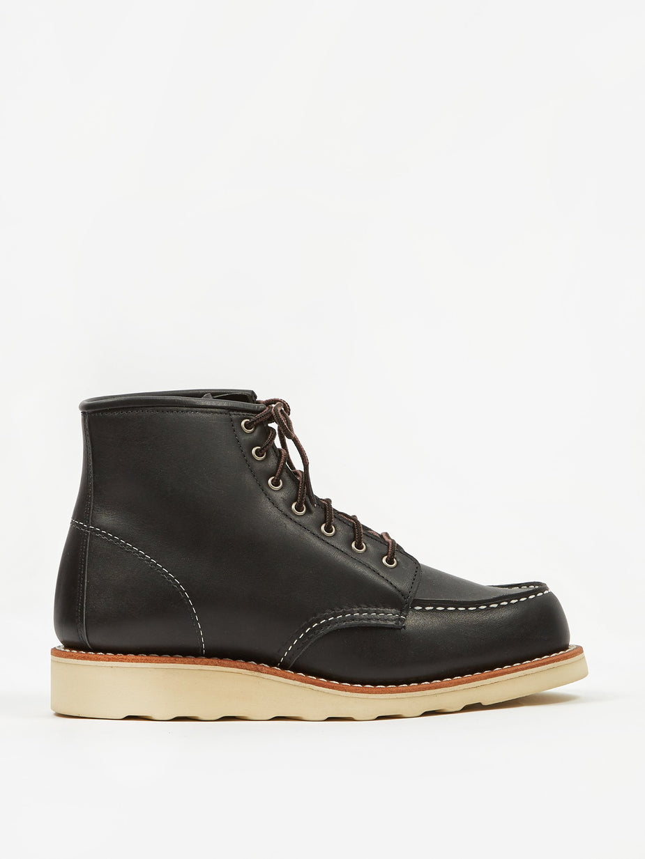 Red Wing Red Wing 6 inch Classic Moc Toe Boot - Black Boundary - Black