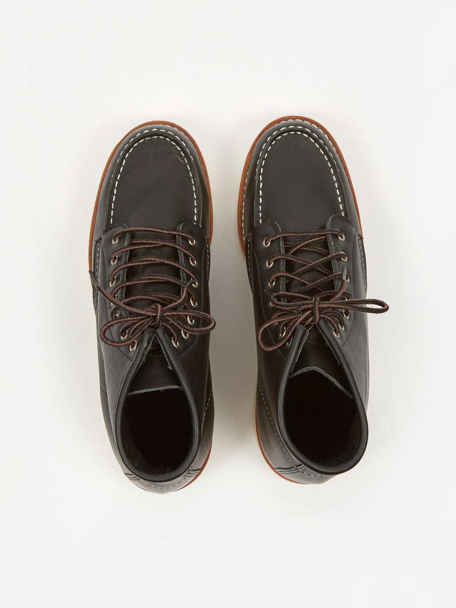 Red Wing Red Wing 6 inch Classic Moc Toe Boot - Black Boundary - Black