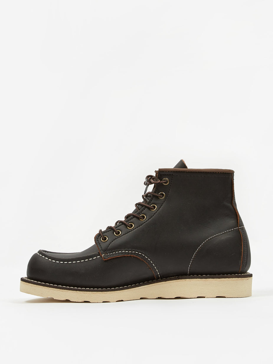 Red Wing Red Wing 6 inch Classic Moc Toe Boot - Black Prairie - Black