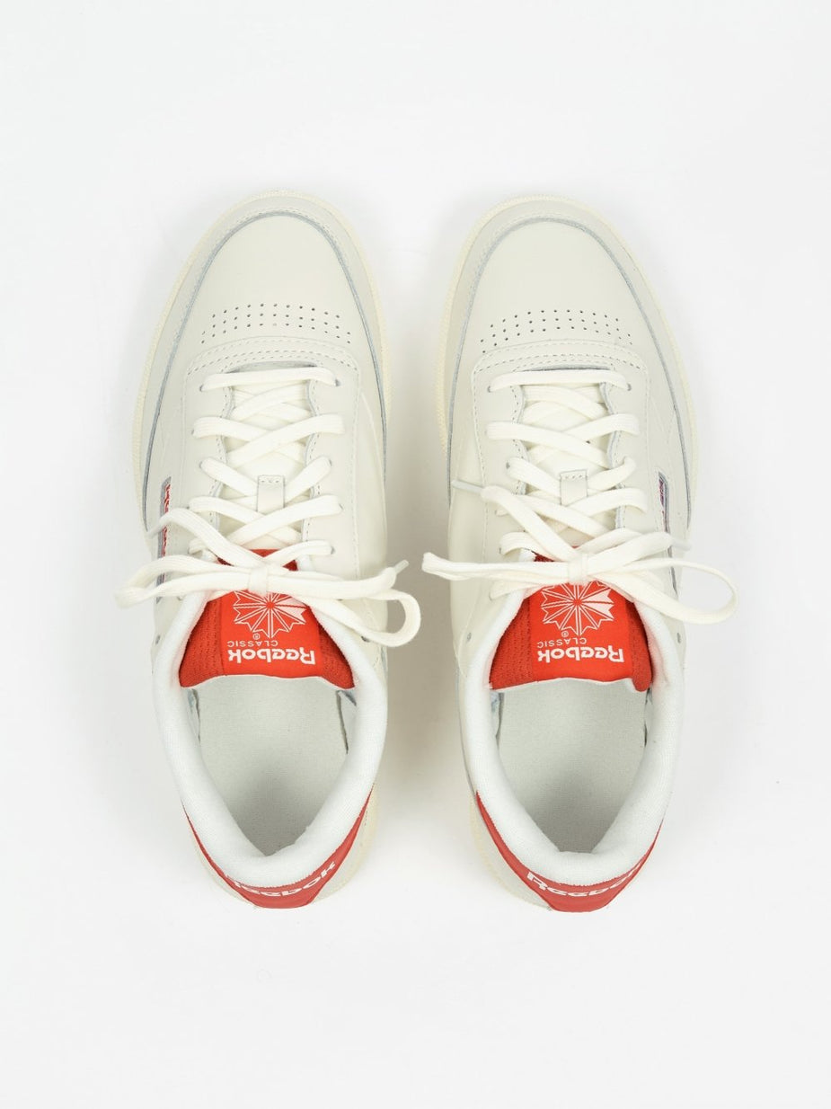 Reebok Reebok Club C 85 MU - Chalk/Radiant Red/Humble Blue - Red