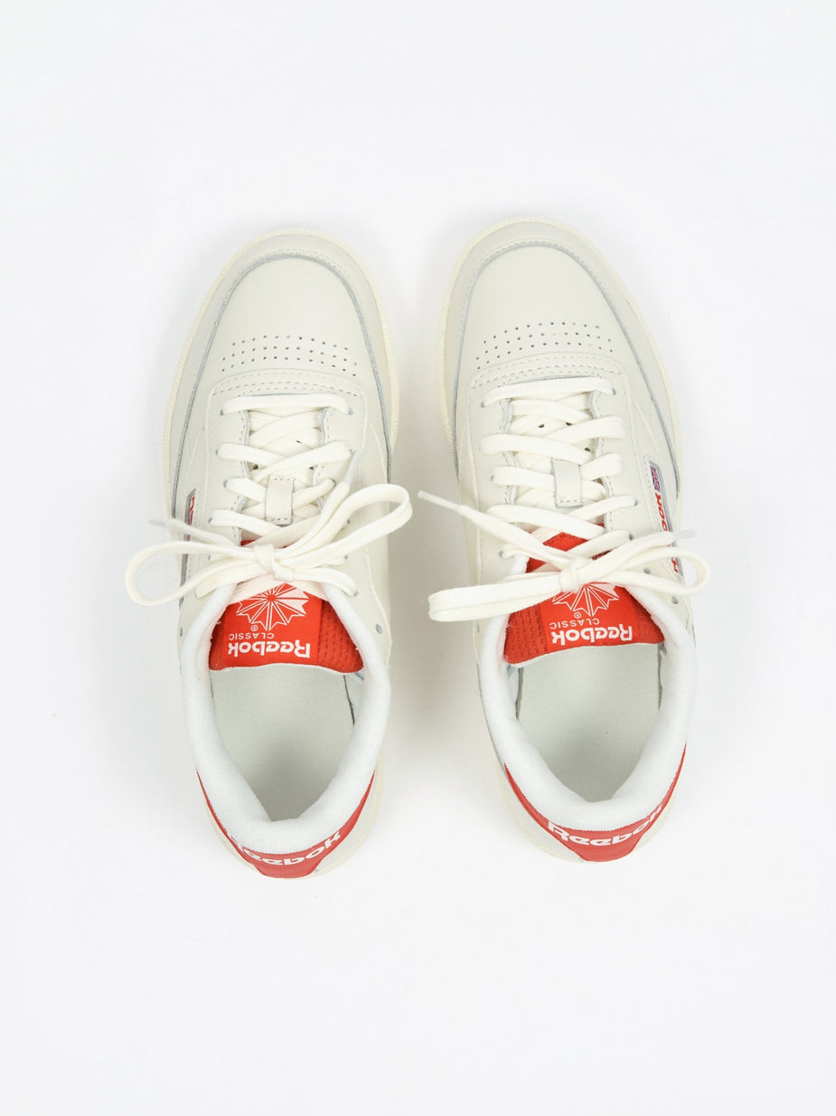 Reebok Reebok Club C 85 MU - Chalk/Radiant Red/Humble Blue - Red