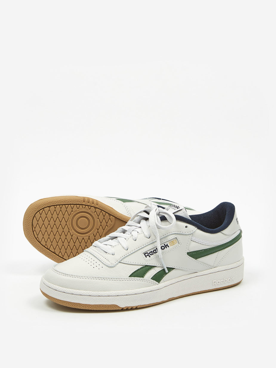 Reebok Reebok Club C Revenge - Porcelain/Utility Green/Vector Navy - White