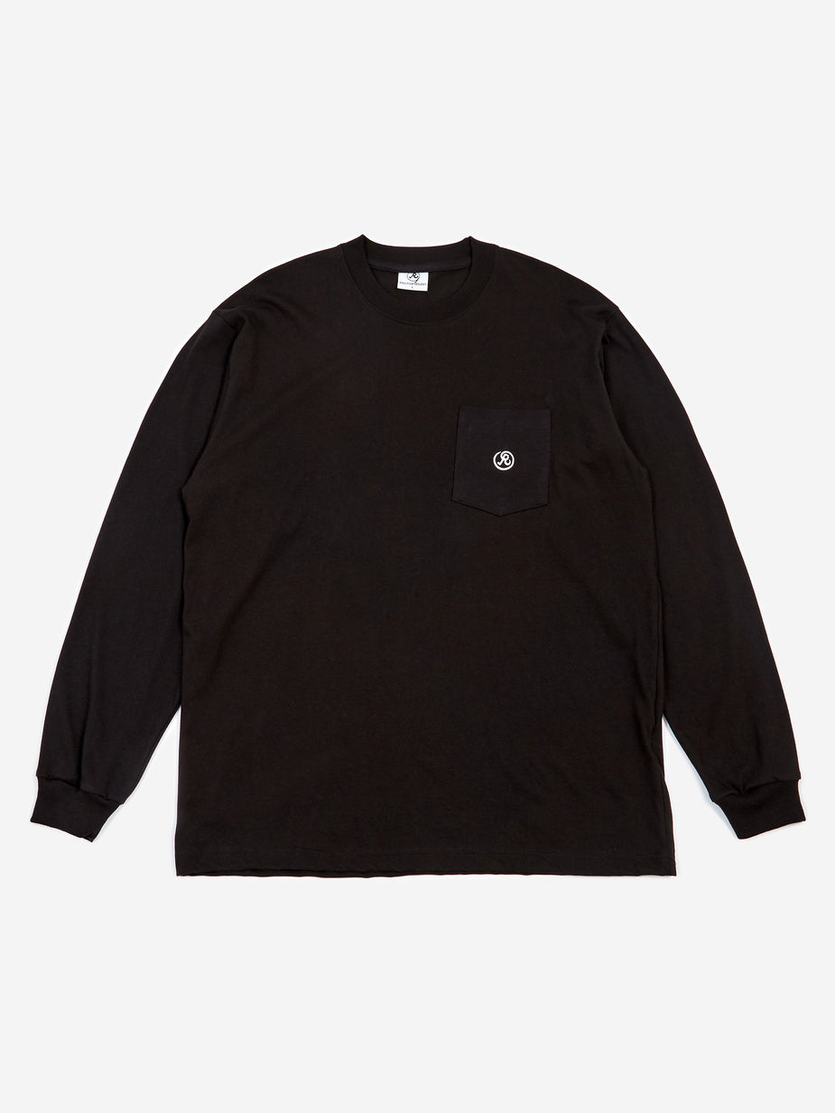 Richardson Richardson Longsleeve Pocket T-Shirt - Black - Black