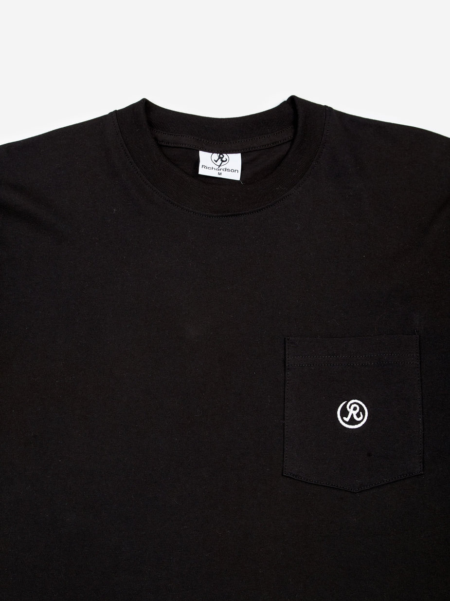 Richardson Richardson Pocket T-Shirt - Black - Black