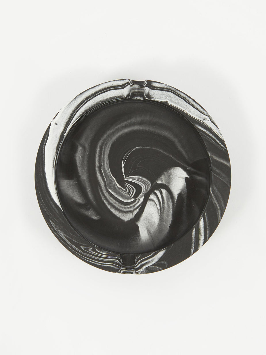 R&L Design Studio R&L Design Studio Jesmonite Black Marble Ashtray - Other