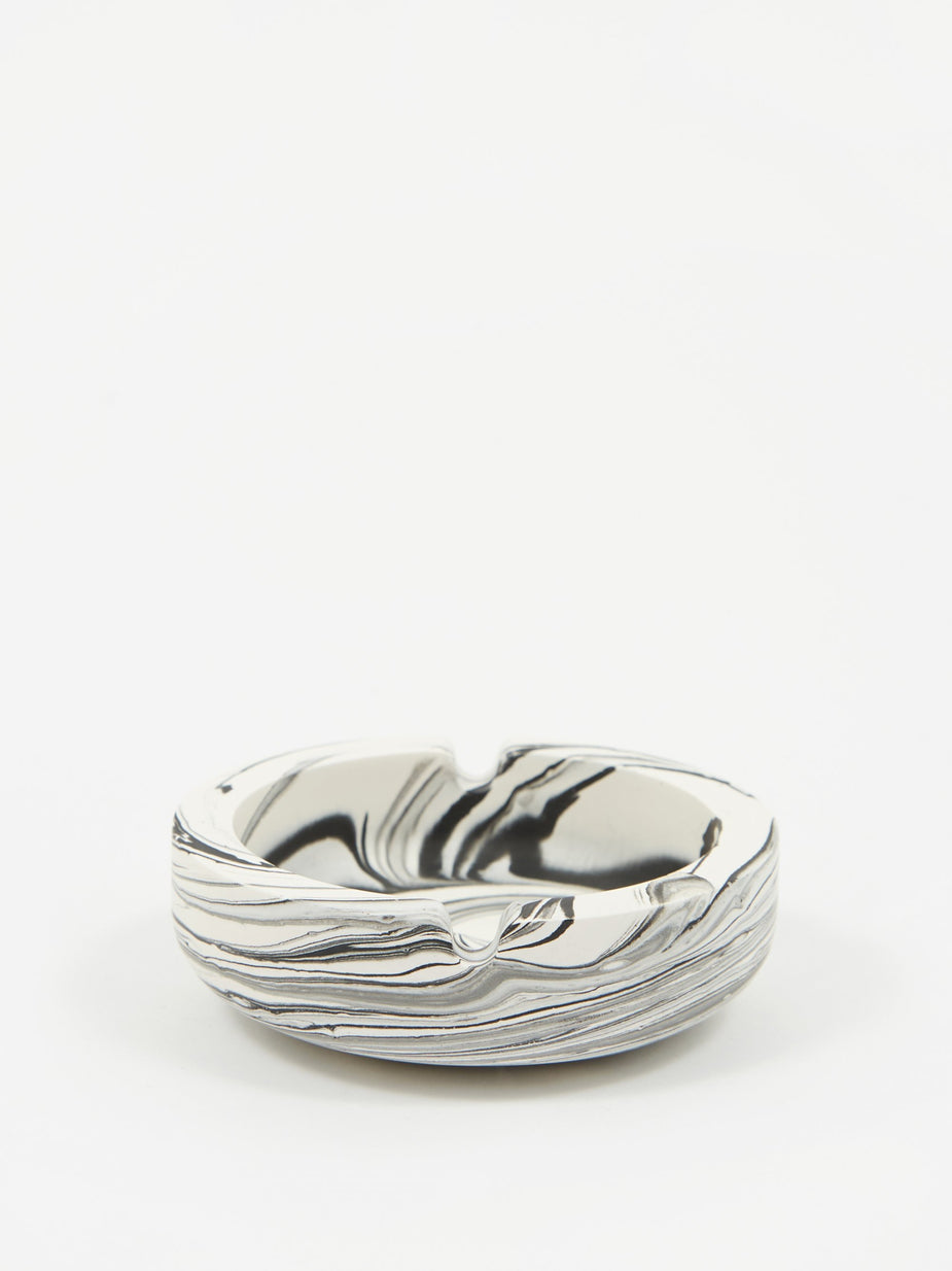 R&L Design Studio R&L Design Studio Jesmonite White Marble Ashtray - Other