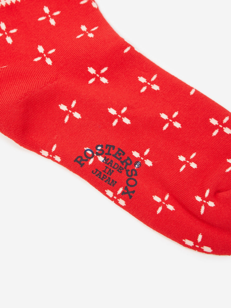 Rostersox Rostersox Bandana V Sock - Red - Red