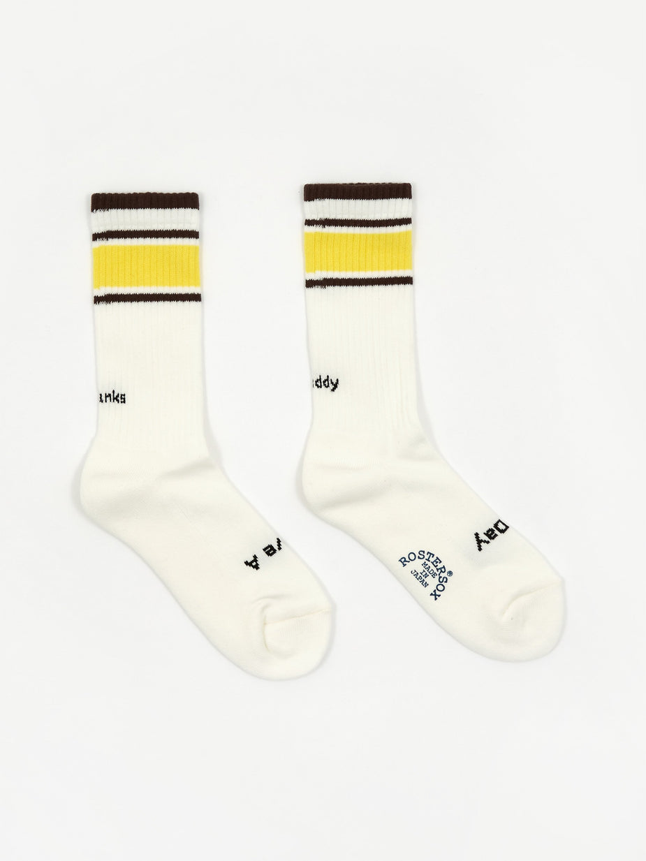 Rostersox Rostersox Thanks Buddy Sock - Yellow - Yellow