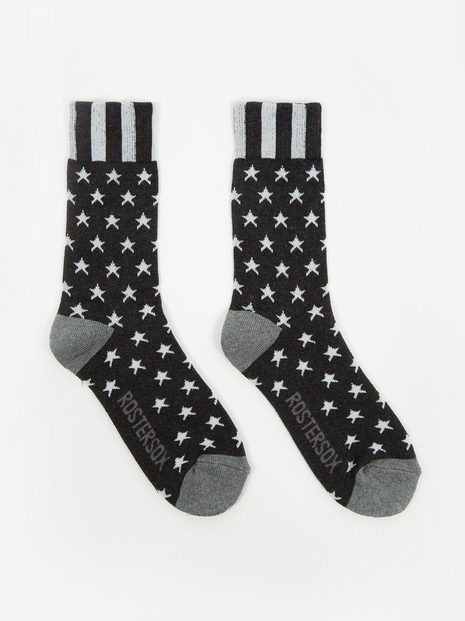 Rostersox Rostersox USA Old Socks - Black - Black