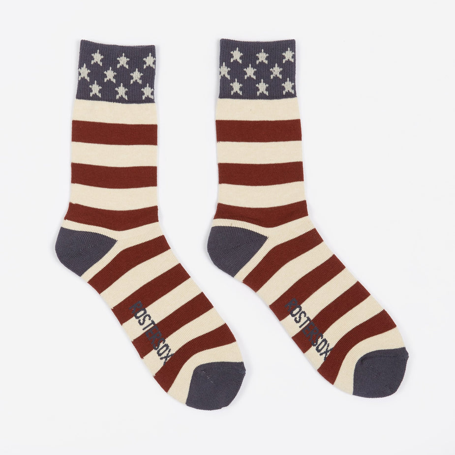 Rostersox Rostersox USA Old Socks - Red Line - Red