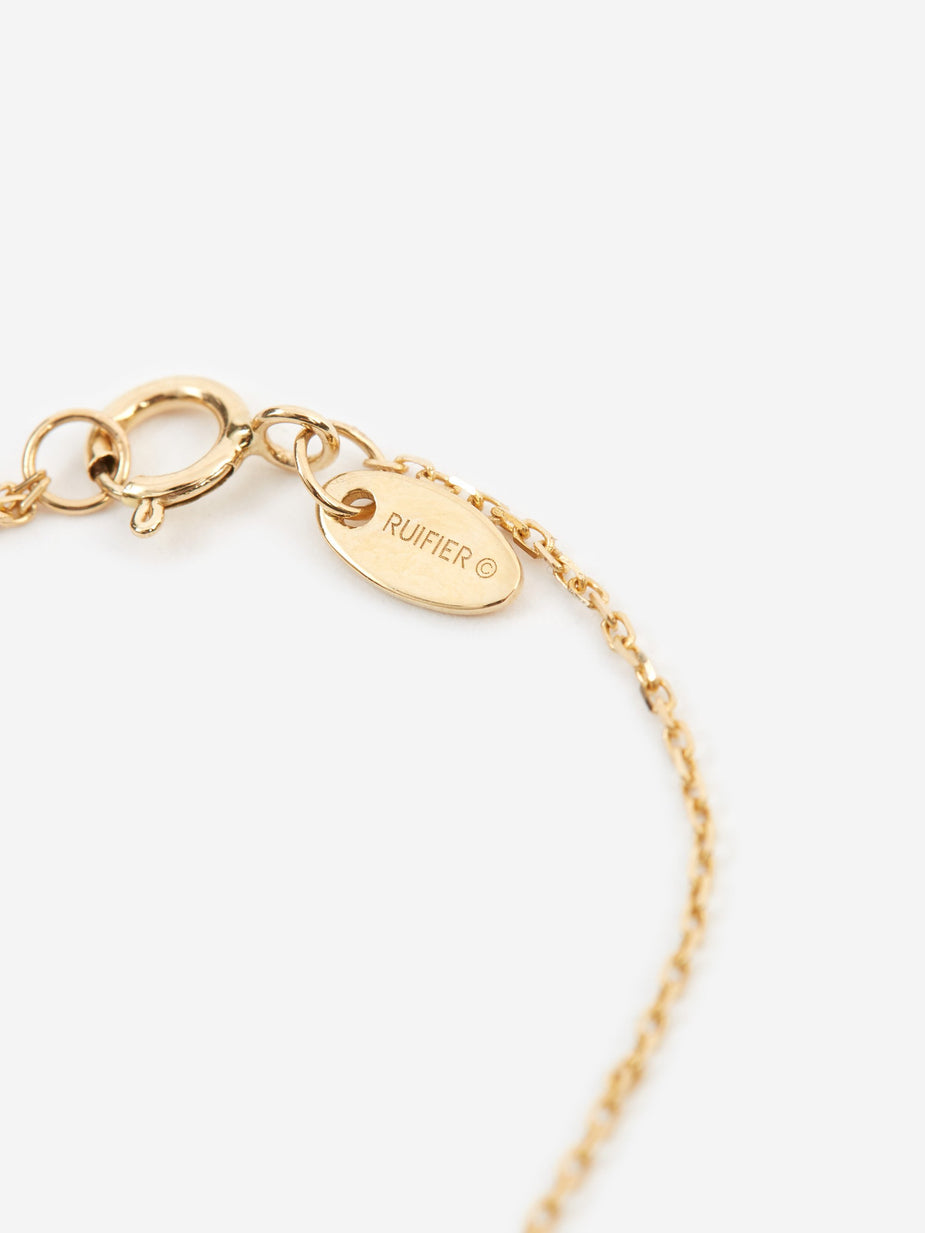 Ruifier Ruifier Modern Words Lightning Bracelet - 18ct Yellow Gold - Gold