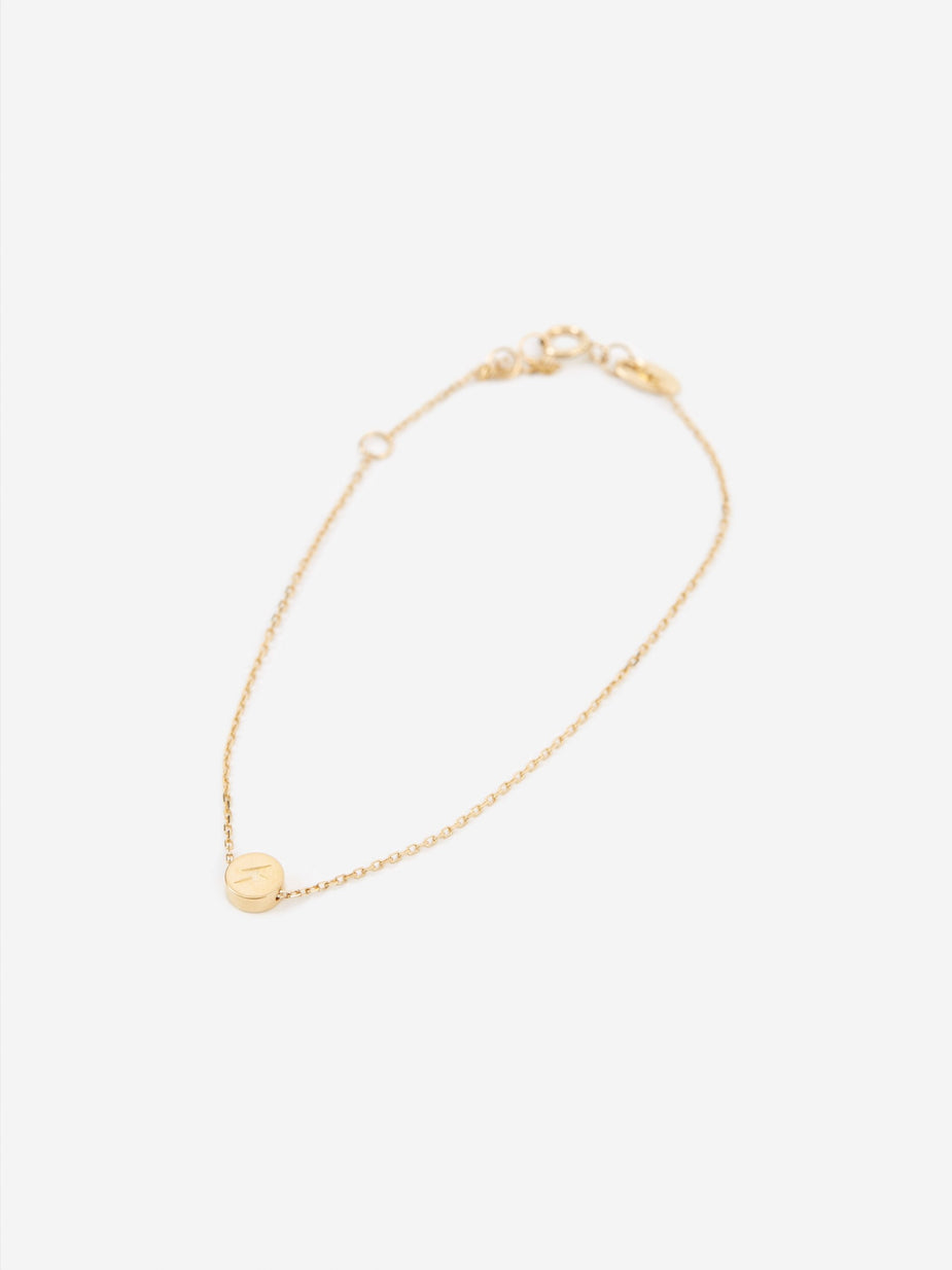 Ruifier Ruifier Modern Words Lightning Bracelet - 18ct Yellow Gold - Gold