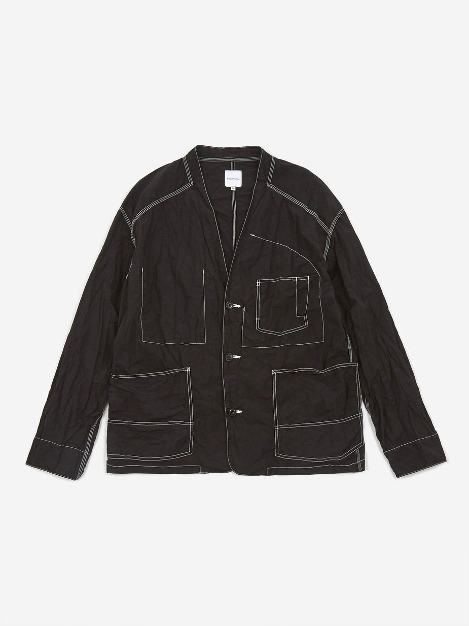 Sasquatchfabrix. Sasquatchfabrix Nylon Wa Neck Jacket - Black - Black