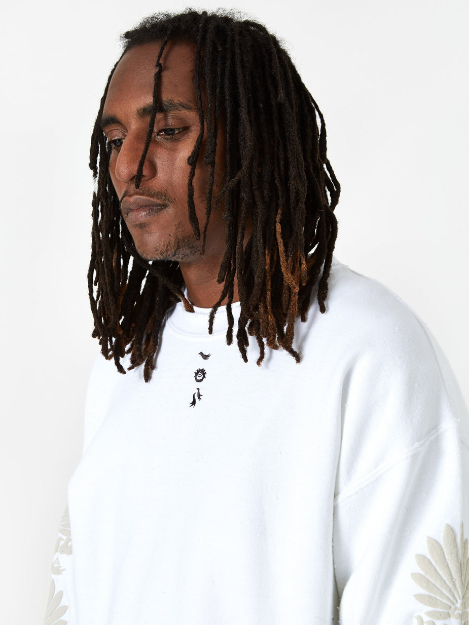 Sasquatchfabrix. Sasquatchfabrix. Oriental Fan Print Sweatshirt - White - White
