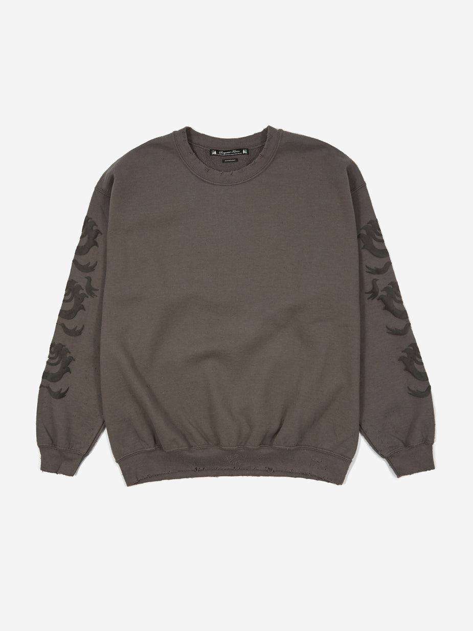 Sasquatchfabrix. Sasquatchfabrix. Oriental Orb Sweatshirt - Charcoal Grey - Grey