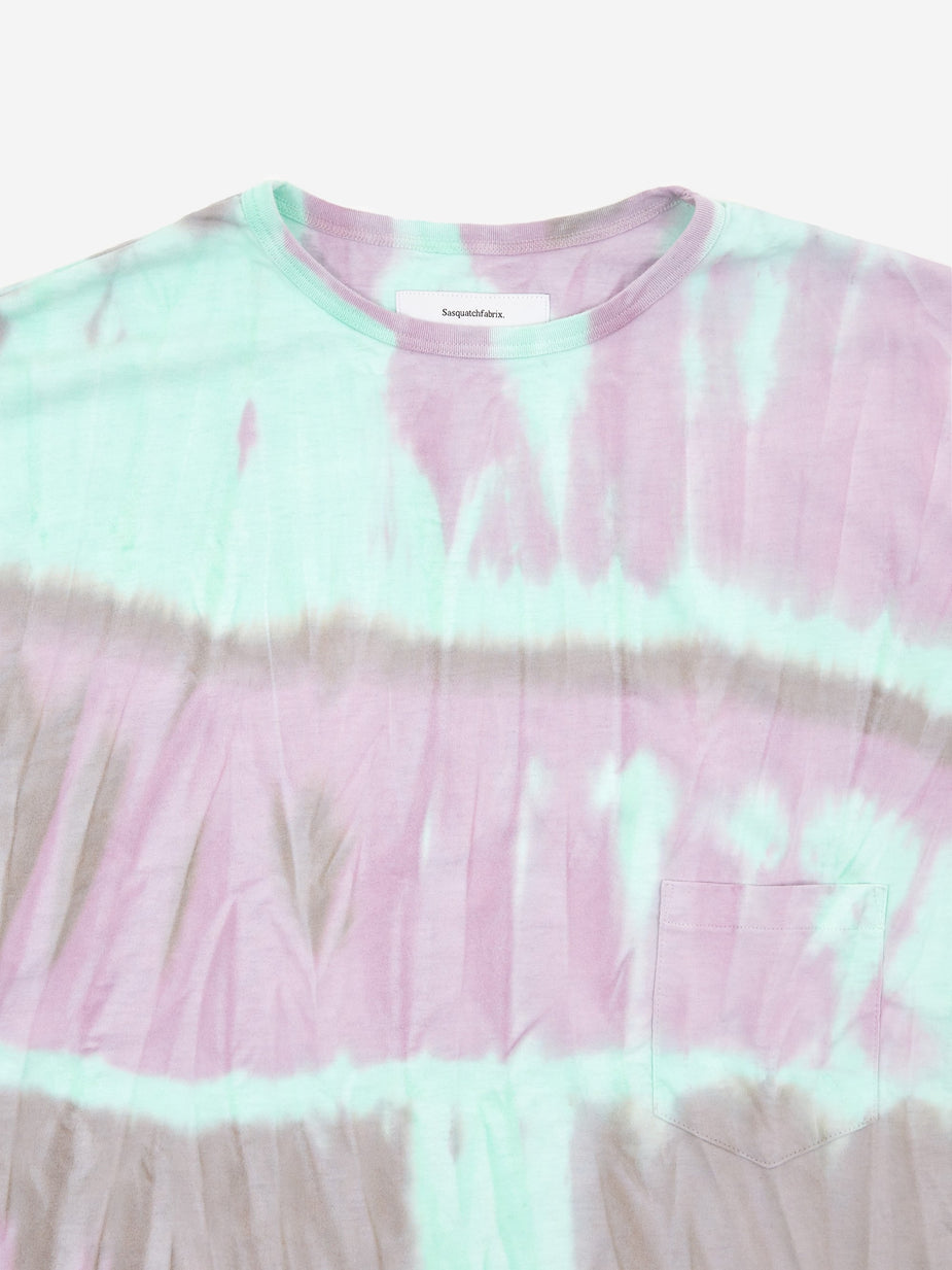 Sasquatchfabrix. Sasquatchfabrix Tie Dye Pocket Half Sleeve T-Shirt - Grey Green - Green