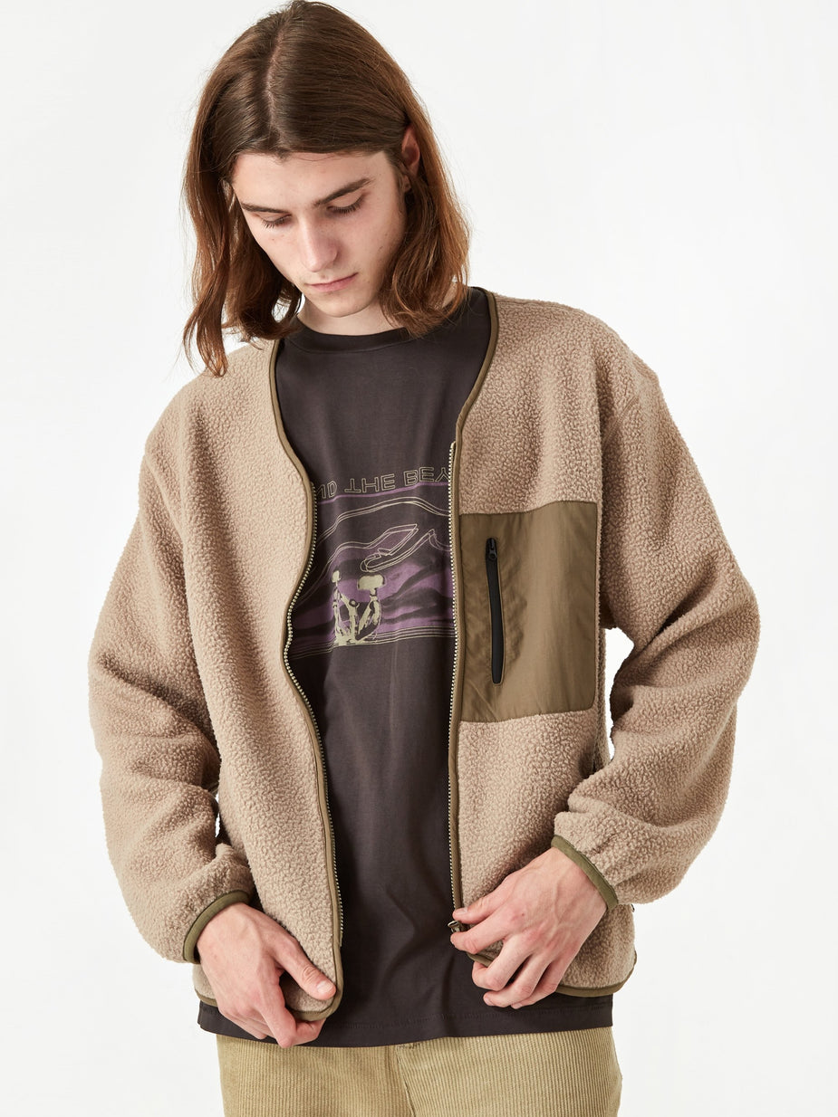 Satta Satta Mikah Fleece Jacket - Stone - Grey