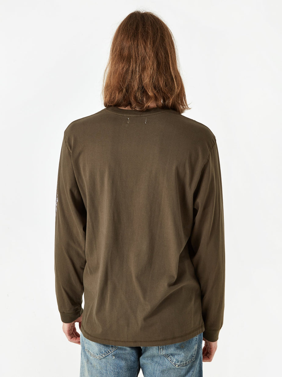 Satta Satta Yin Longsleeve T-Shirt - Charcoal - Grey