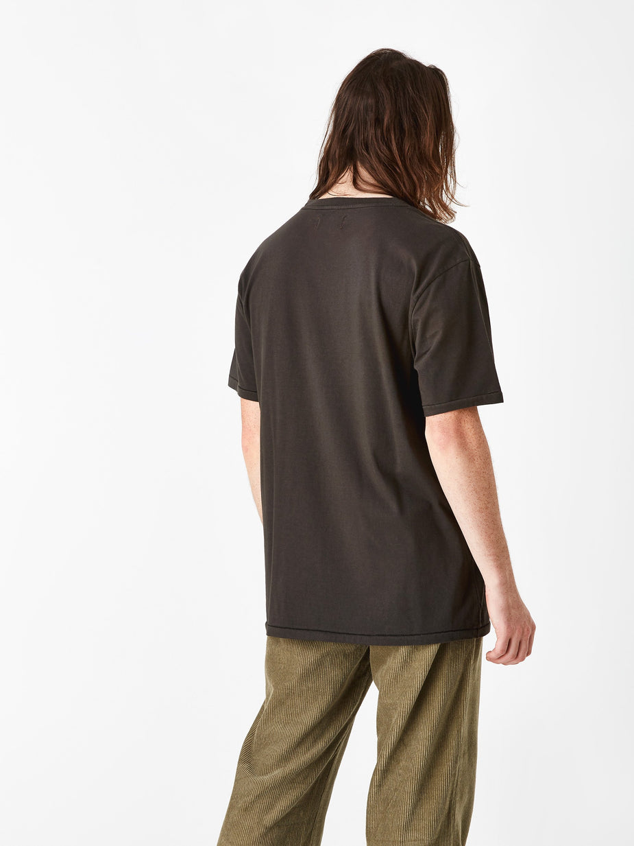 Satta Satta Basic Organic T-Shirt - Washed Black - Black
