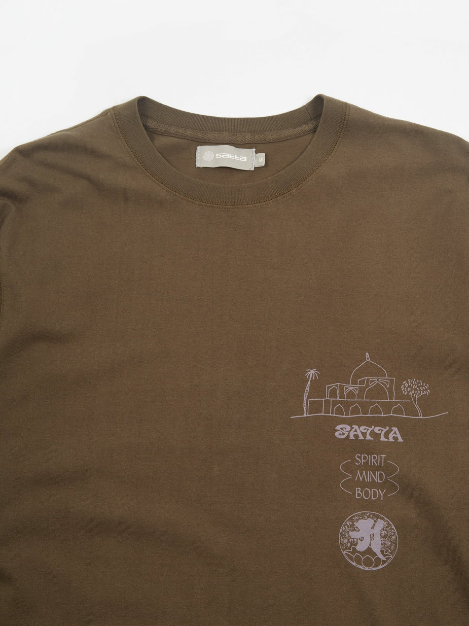 Satta Satta Yin Longsleeve T-Shirt - Charcoal - Grey