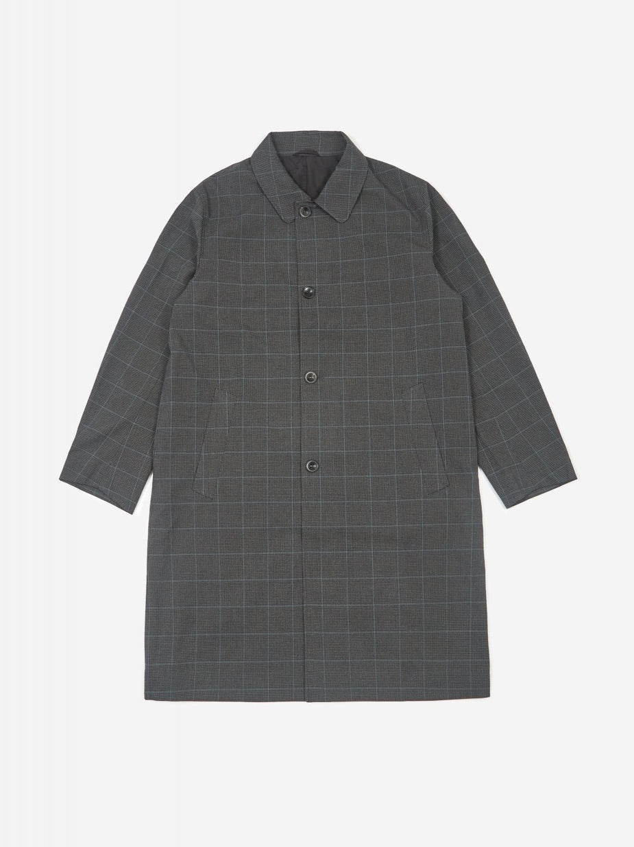 Saturdays NYC Saturdays NYC Daikanyama Plaid Overcoat - Black - Black