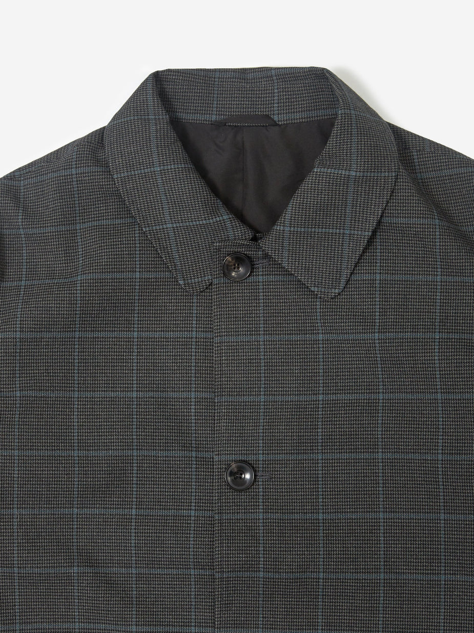 Saturdays NYC Saturdays NYC Daikanyama Plaid Overcoat - Black - Black
