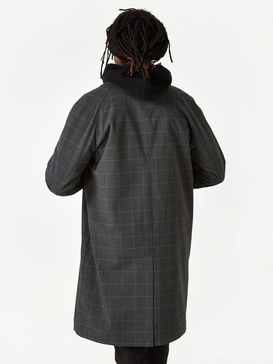 Saturdays NYC Saturdays NYC Daikanyama Plaid Overcoat - Black - Black
