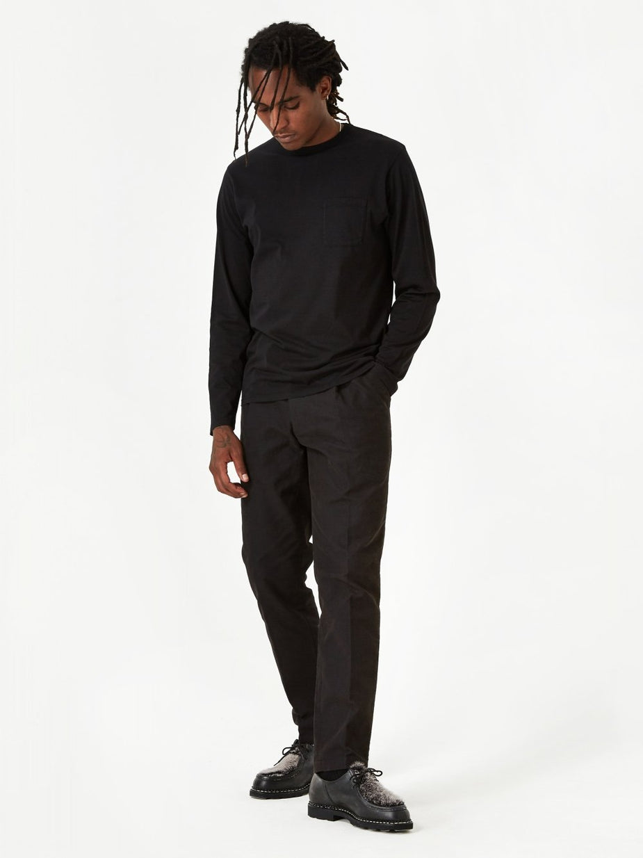 Saturdays NYC Saturdays NYC James Pima Longsleeve T-Shirt - Black - Black