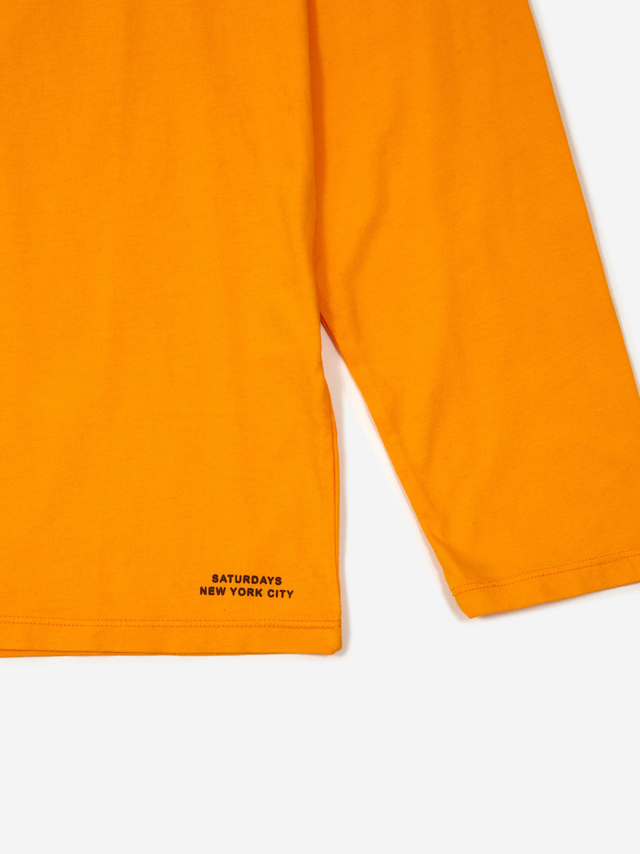 Saturdays NYC Saturdays NYC James Pima Longsleeve T-Shirt - Saffron - Other