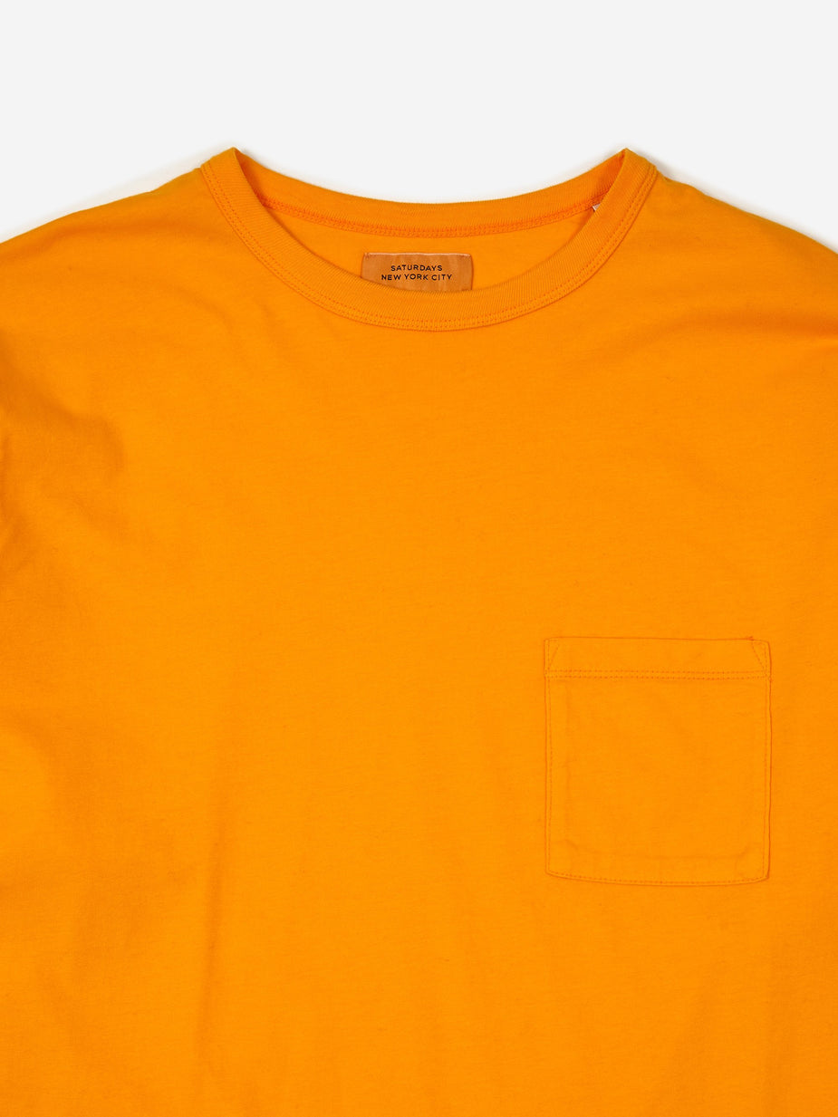 Saturdays NYC Saturdays NYC James Pima Longsleeve T-Shirt - Saffron - Other