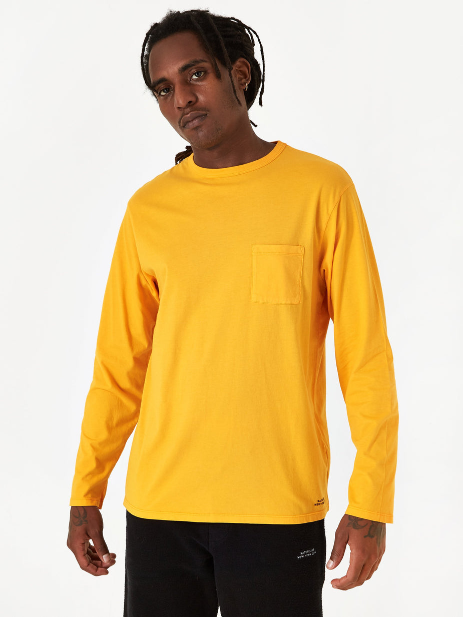 Saturdays NYC Saturdays NYC James Pima Longsleeve T-Shirt - Saffron - Other