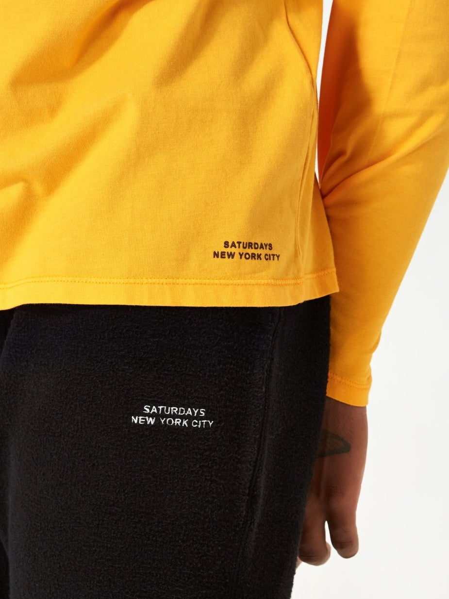 Saturdays NYC Saturdays NYC James Pima Longsleeve T-Shirt - Saffron - Other