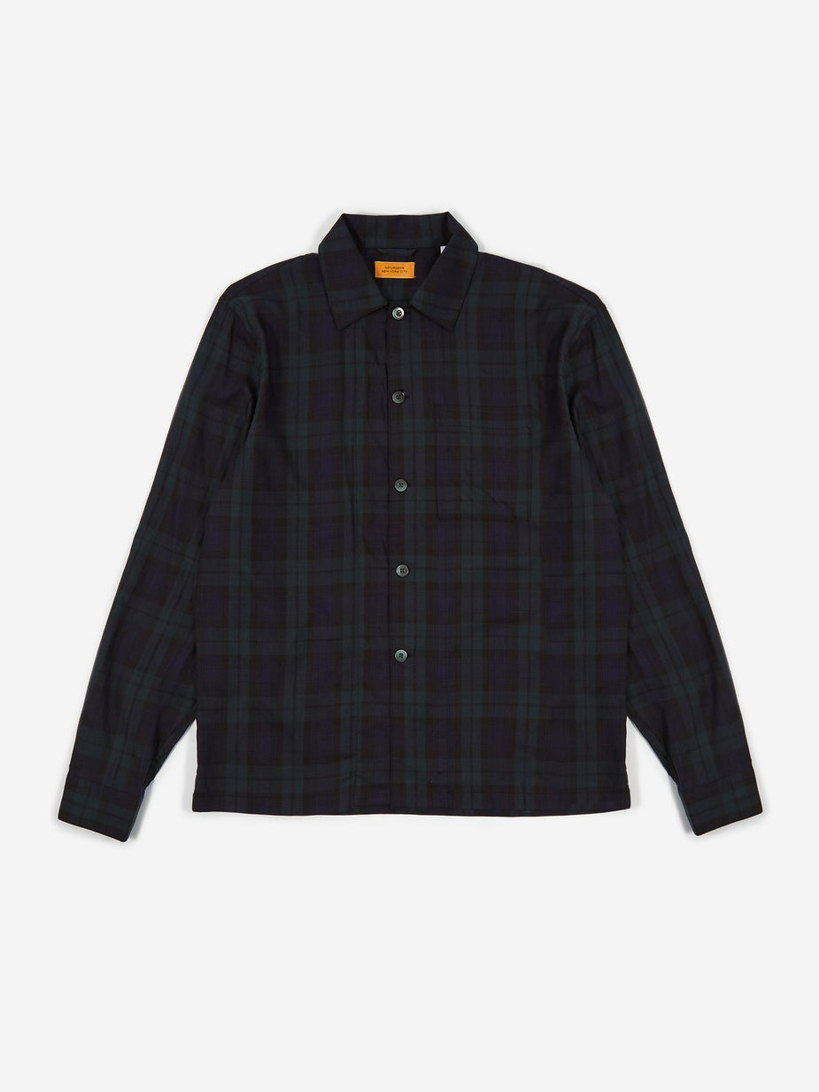 Saturdays NYC Saturdays NYC Joseph Plaid Longsleeve Shirt - Black Watch - Black