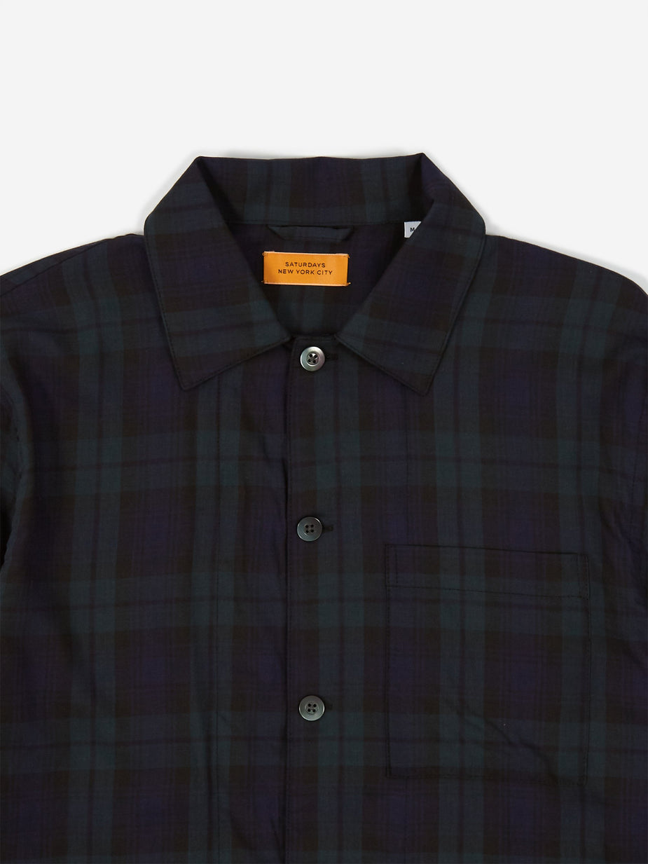 Saturdays NYC Saturdays NYC Joseph Plaid Longsleeve Shirt - Black Watch - Black