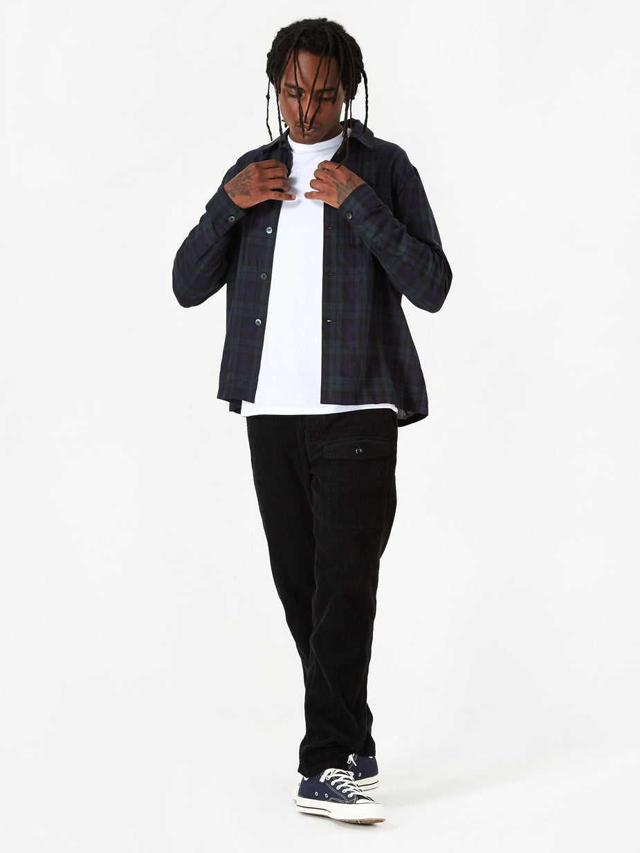 Saturdays NYC Saturdays NYC Joseph Plaid Longsleeve Shirt - Black Watch - Black