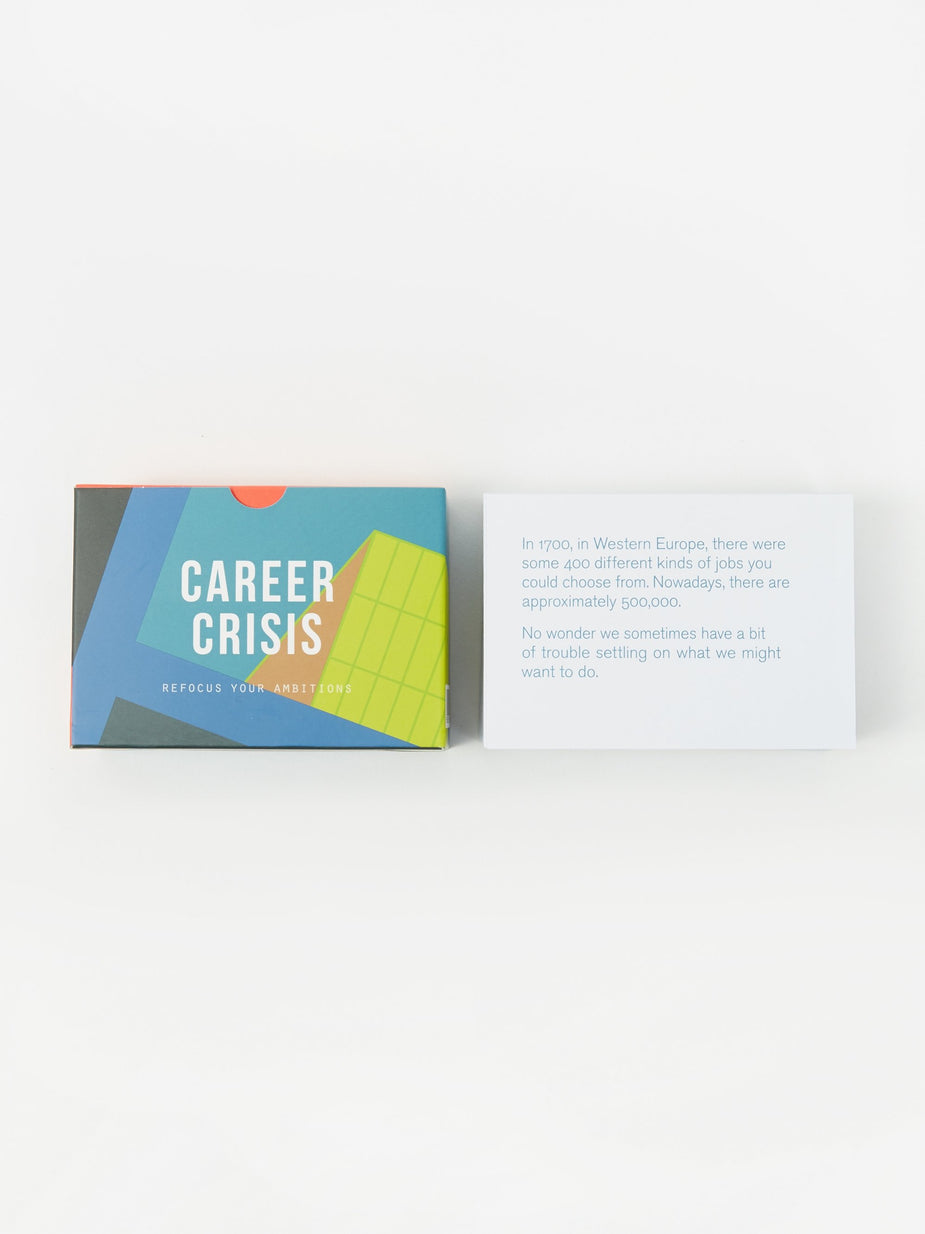 The School of Life The School of Life Career Crisis Prompt Cards - Blue