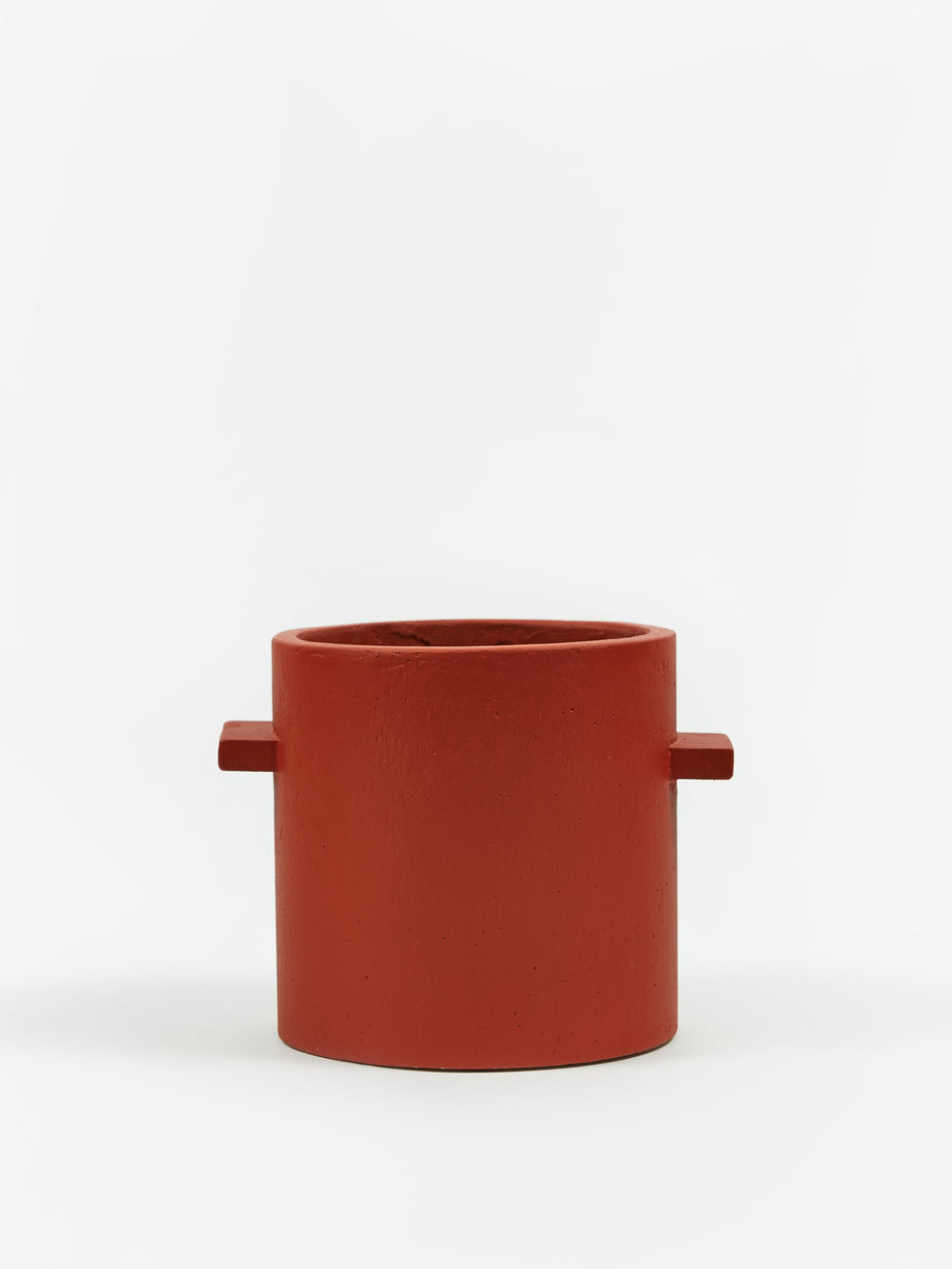 Serax Serax Round Concrete Pot Red/Brown - 20x20cm - Other