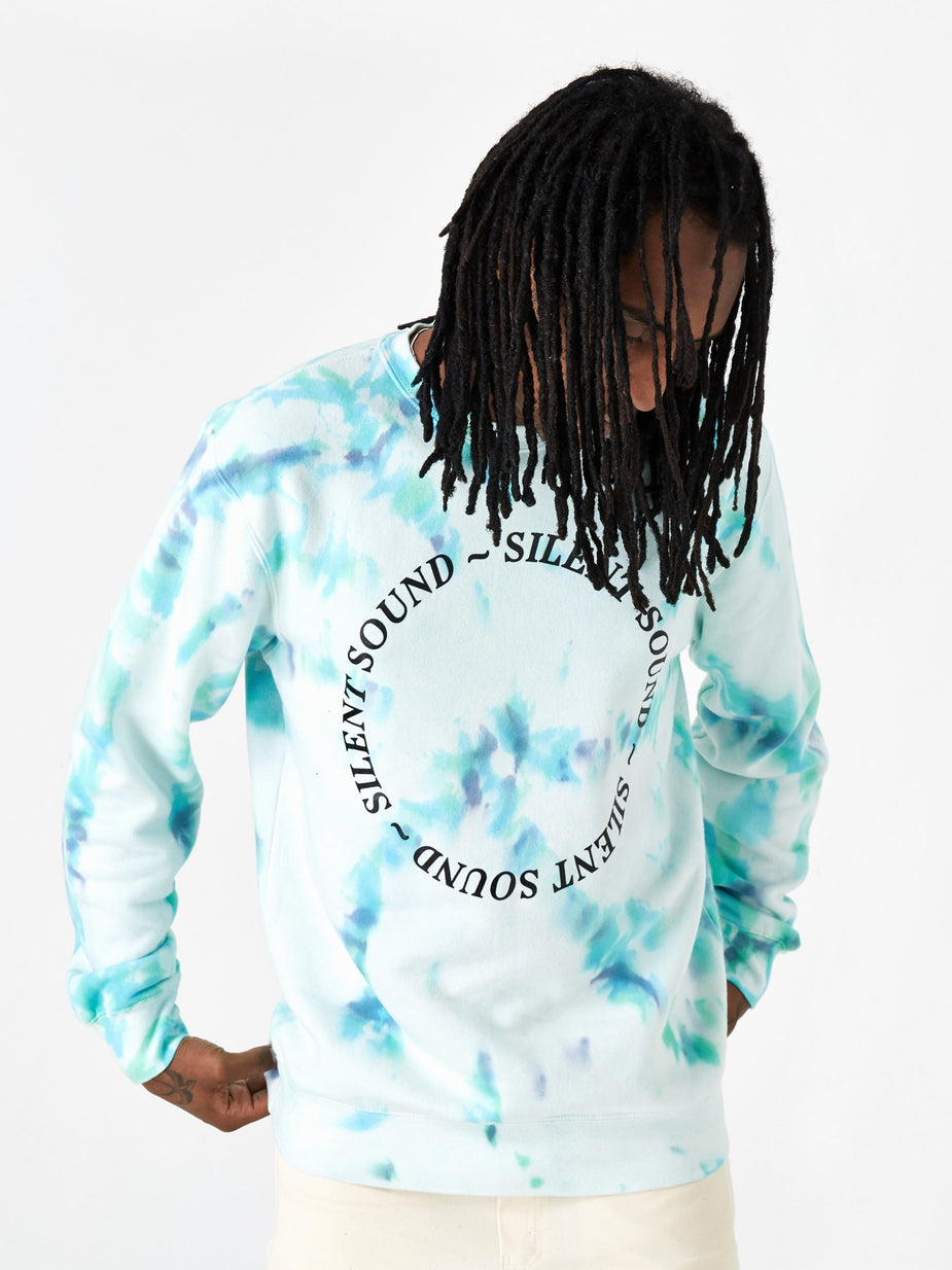 Silent Sound Silent Sound Circle Logo Crewneck Sweatshirt - Hand Dye/Black - Black