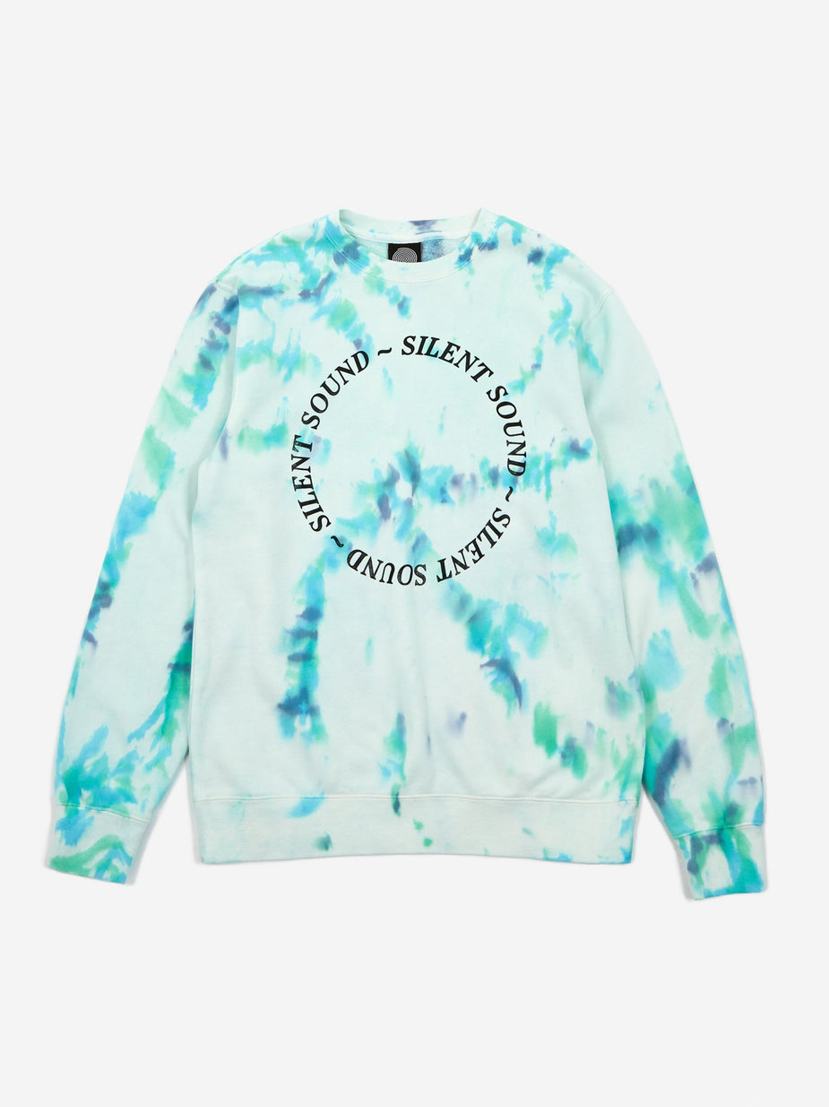 Silent Sound Silent Sound Circle Logo Crewneck Sweatshirt - Hand Dye/Black - Black