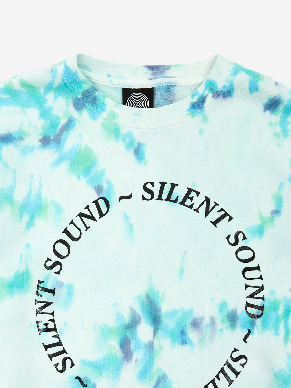 Silent Sound Silent Sound Circle Logo Crewneck Sweatshirt - Hand Dye/Black - Black