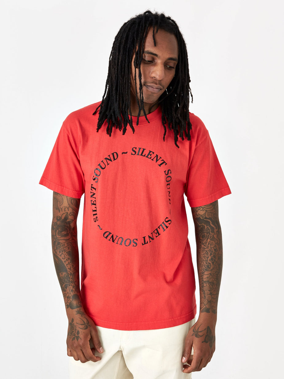 Silent Sound Silent Sound Circle Shortsleeve T-Shirt - Red/Black - Red