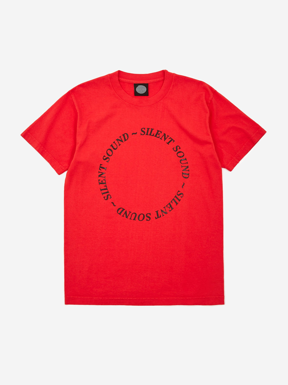 Silent Sound Silent Sound Circle Shortsleeve T-Shirt - Red/Black - Red