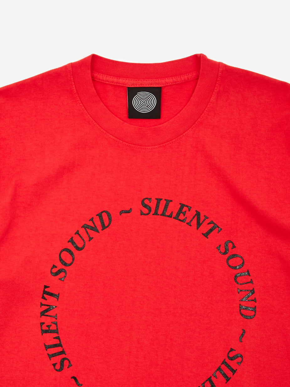 Silent Sound Silent Sound Circle Shortsleeve T-Shirt - Red/Black - Red