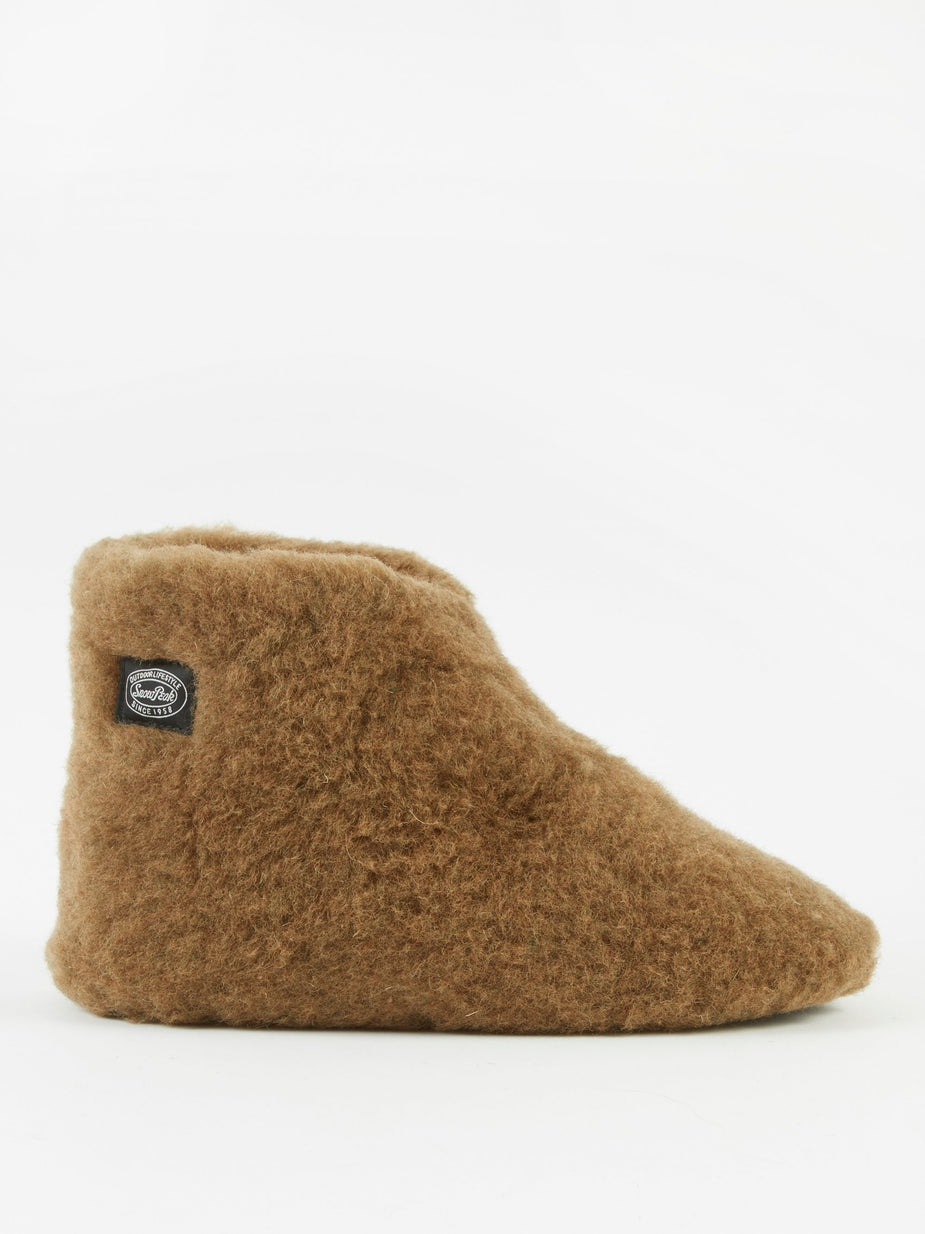 Snow Peak Snow Peak Wool Fleece Tent Shoe - Brown - Brown