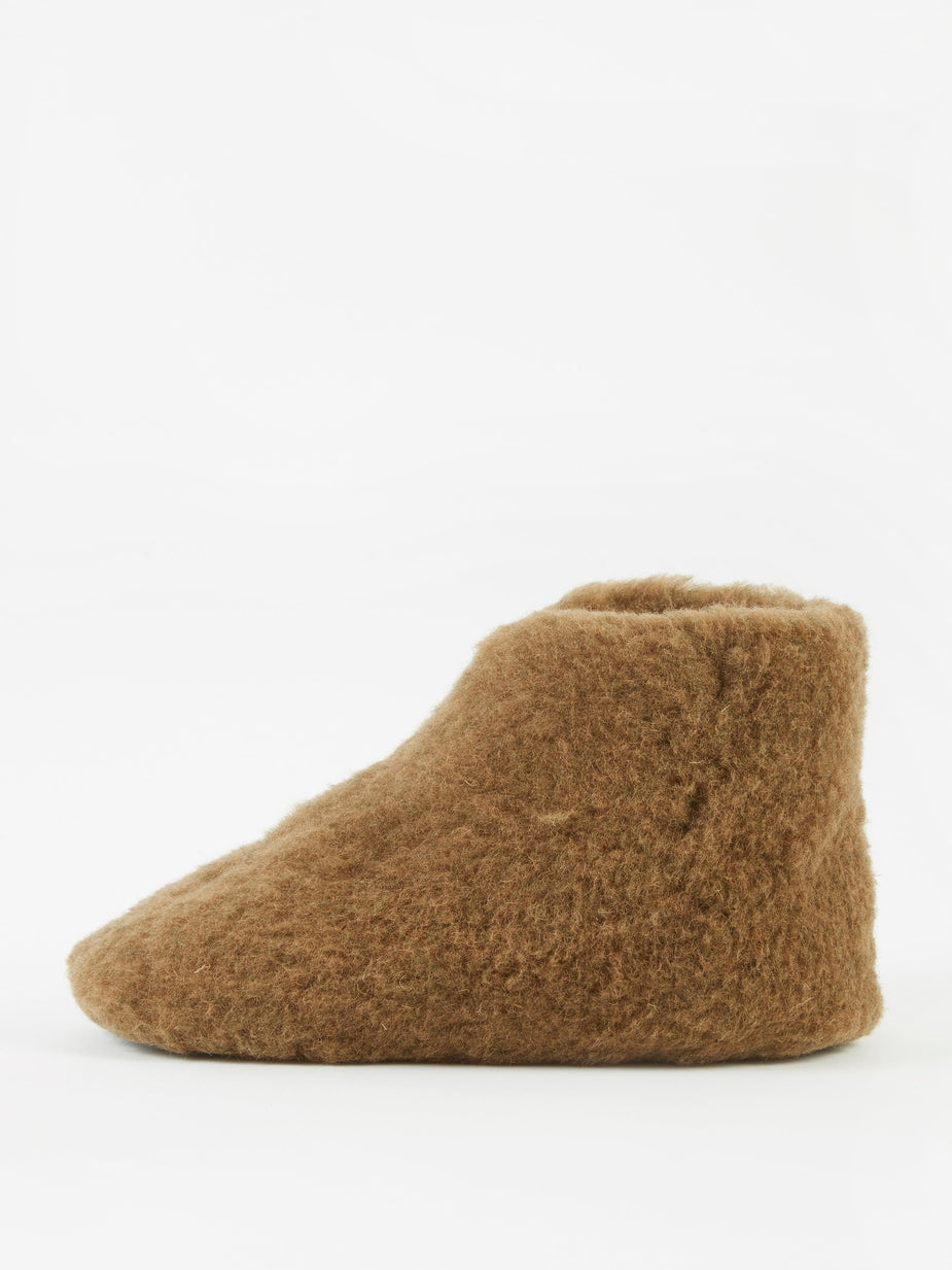 Snow Peak Snow Peak Wool Fleece Tent Shoe - Brown - Brown