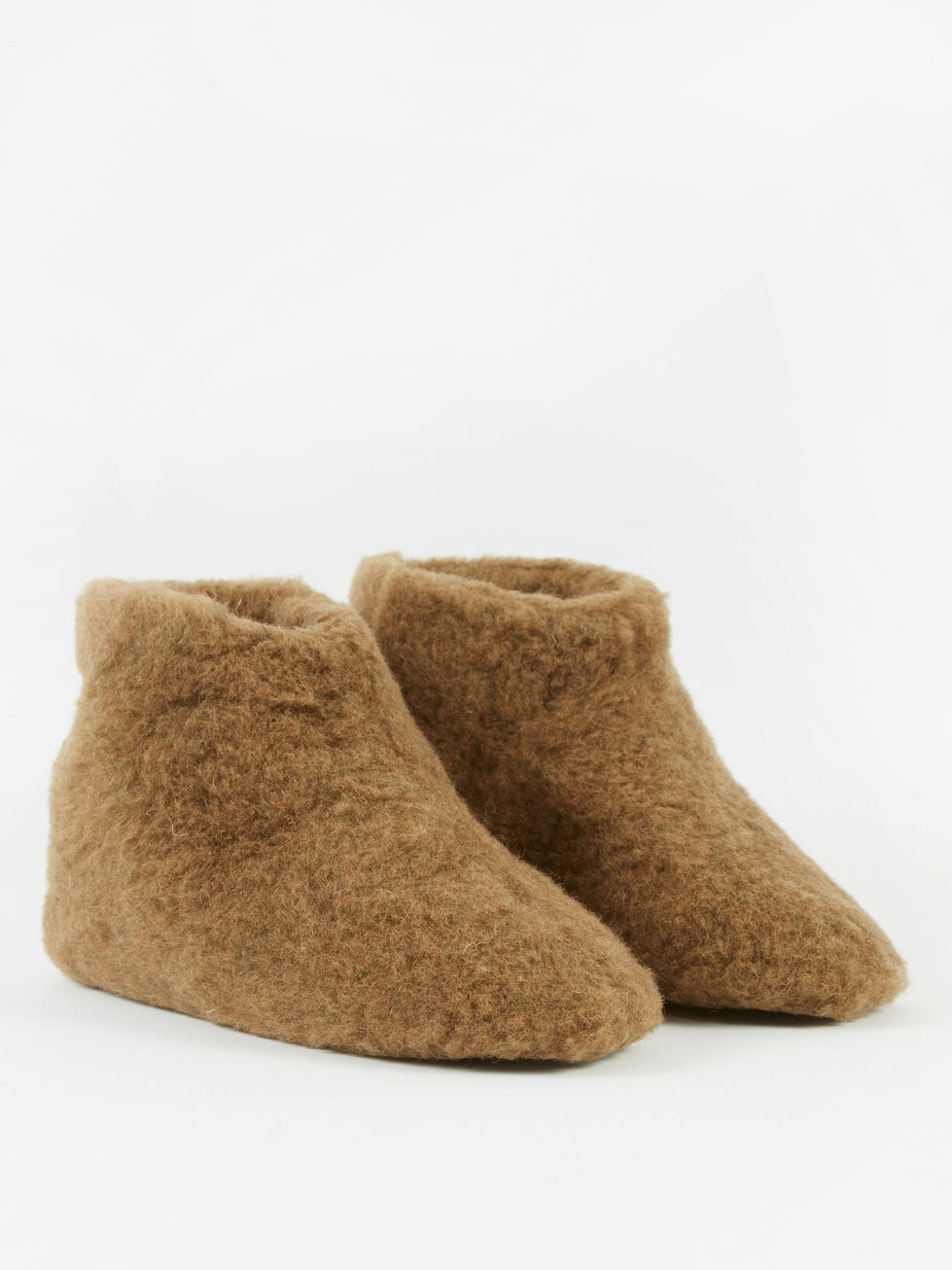 Snow Peak Snow Peak Wool Fleece Tent Shoe - Brown - Brown