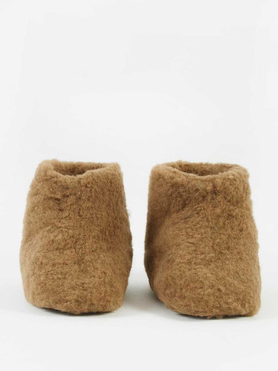 Snow Peak Snow Peak Wool Fleece Tent Shoe - Brown - Brown
