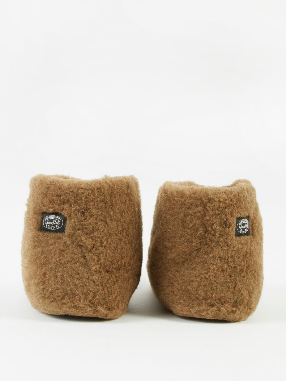 Snow Peak Snow Peak Wool Fleece Tent Shoe - Brown - Brown